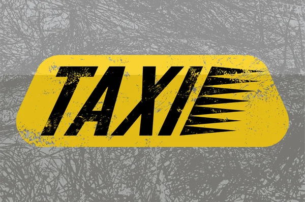 Taxi. Cartel tipográfico retro grunge con fondo textural. Ilustración vectorial . — Archivo Imágenes Vectoriales