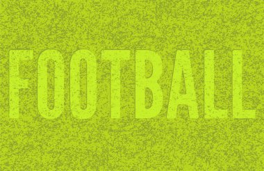 Futbol yeşil çim arka plan. Kelime 