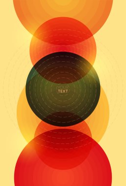 Vektör soyut renkli daire arka plan. EPS 10.