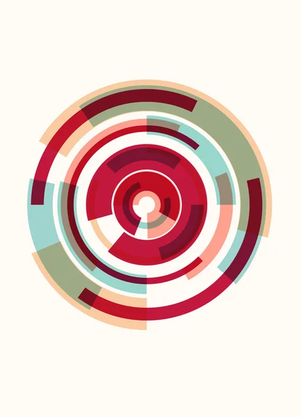 Vintage abstracte kleurrijke cirkels achtergrond. Vectorillustratie. Eps10. — Stockvector