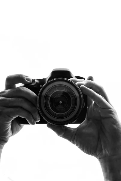 camera in crayfish on a white background