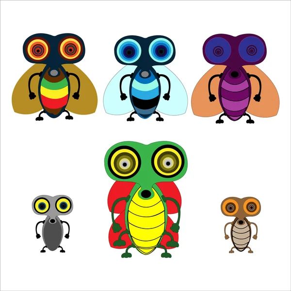 Set of beetles — Stock Vector