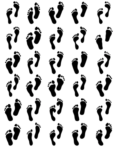 Vecteur pieds humains — Image vectorielle