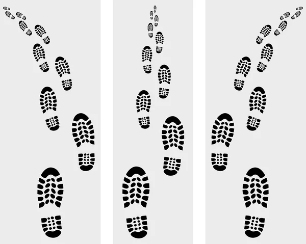 Sentier de chaussure — Image vectorielle
