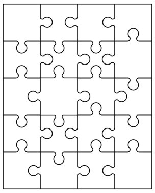 Resimde beyaz bulmaca