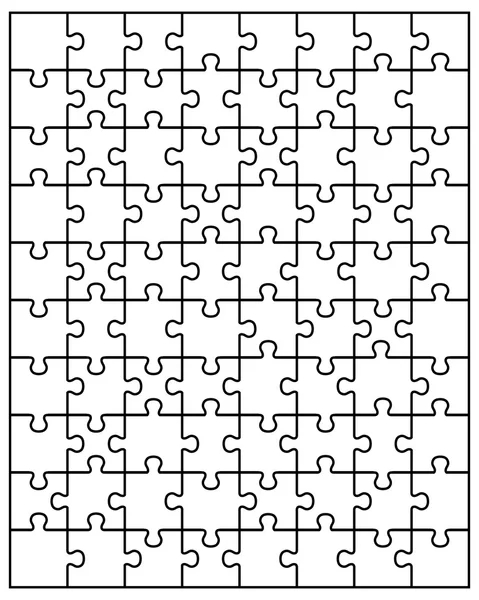 Puzzle, Einzelteile — Stockvektor