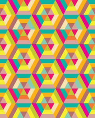 renkli altıgen sorunsuz