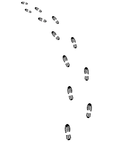Chaussures, tourner à gauche — Image vectorielle