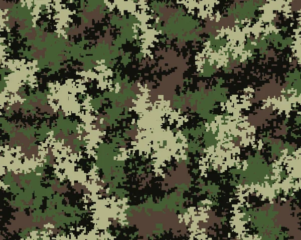 Padrão Camuflagem Elegante Impressão Militar Ilustração Seamless — Vetor de Stock