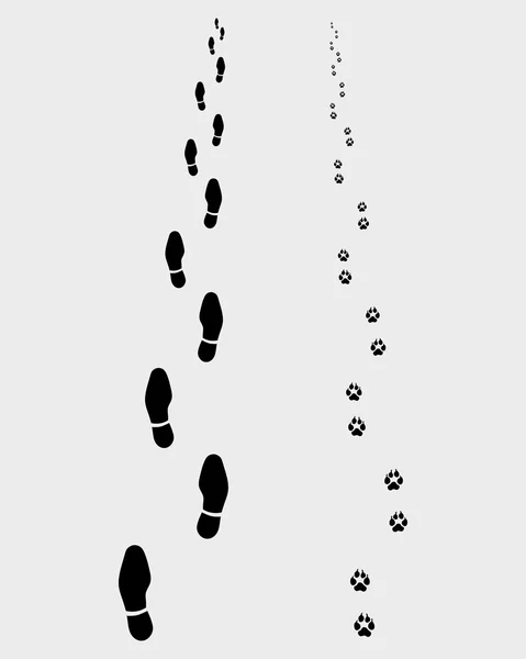 Fußabdrücke — Stockvektor