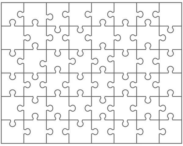 Puzzle blanc — Image vectorielle