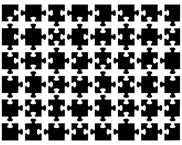 Puzzle noir — Image vectorielle