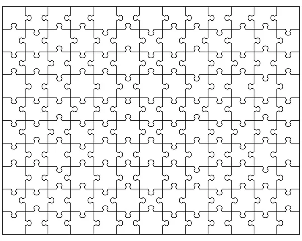 Puzzle blanc — Image vectorielle