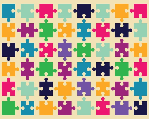 Puzzle colorato — Vettoriale Stock