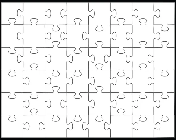 Bílá puzzle — Stockový vektor