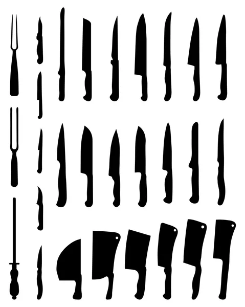 Couteaux et cliveurs — Image vectorielle