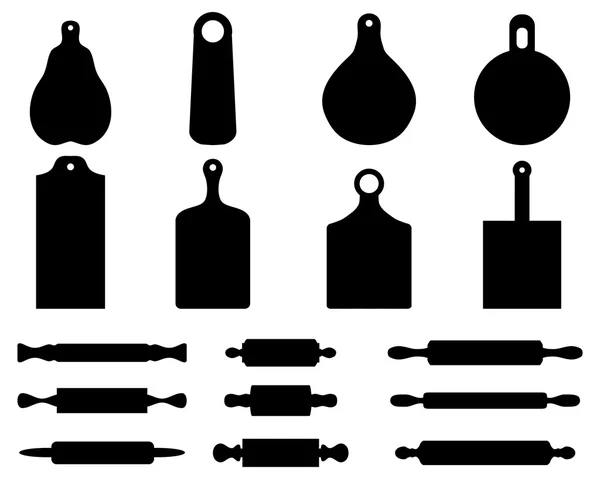 砧板和擀面杖 — 图库矢量图片
