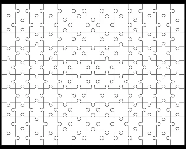 Bílá puzzle — Stockový vektor