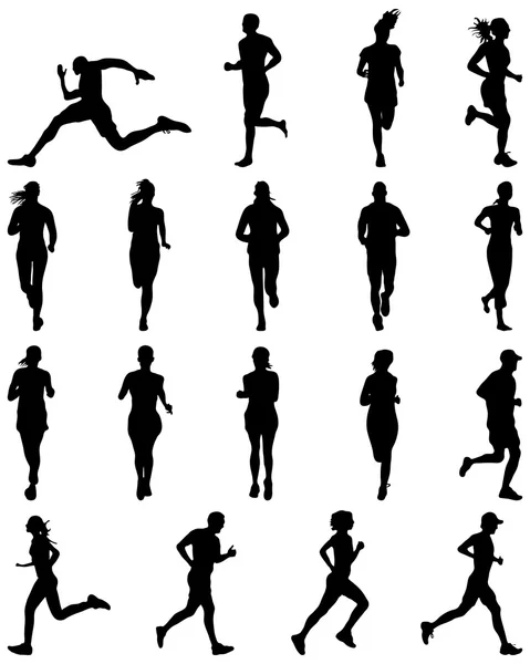 Coureurs — Image vectorielle