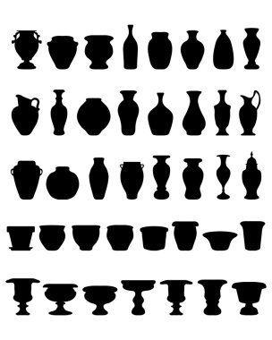 pots and pottery clipart