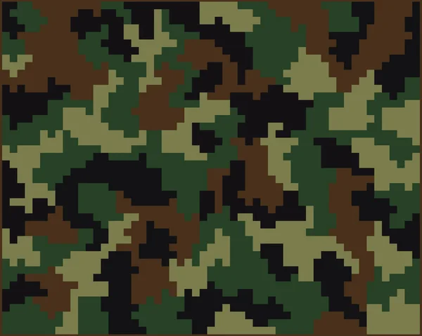 Naadloze digitale camouflage — Stockvector