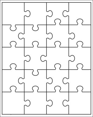 Beyaz bulmacanın parçaları