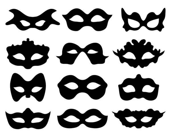 Vector máscaras festivas — Vector de stock