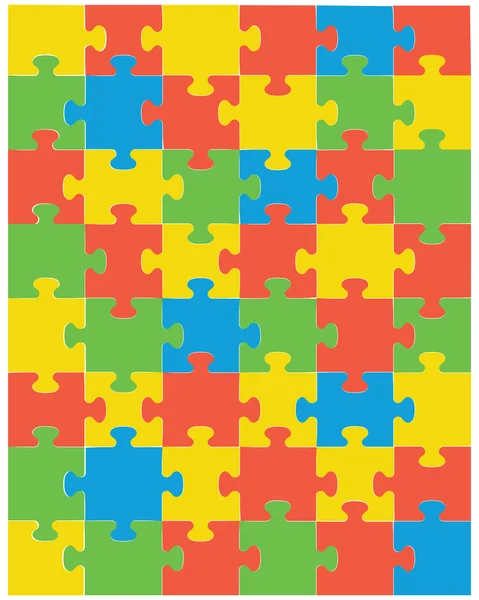 Vettore puzzle colorato — Vettoriale Stock