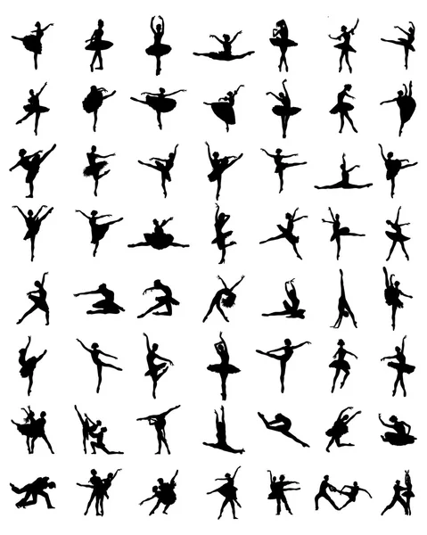 balerinler vector Silhouettes