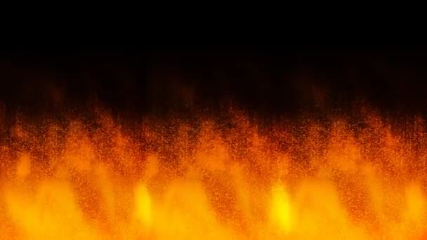 Szikrázott lángok emelkedik 4 k hurok — Stock videók