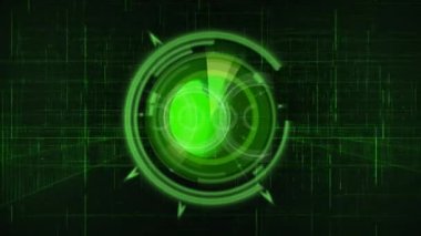 Teknoloji dünya yeşil 4 k döngü