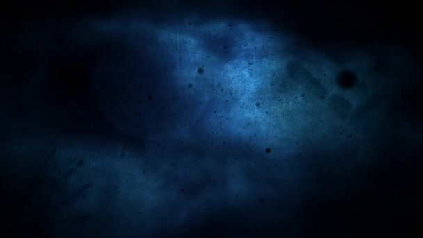 Upiorne oblicze Full Moon Blue 4 k pętli — Wideo stockowe