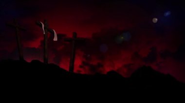 Üç kırmızı haçlar metin yok