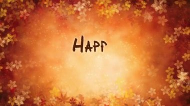 Şükran günün kutlu olsun sonbahar çiçekler