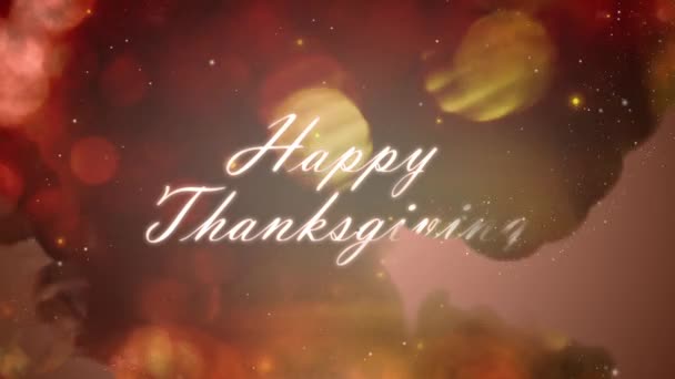 Joyeux Thanksgiving magique liquide révéler — Video