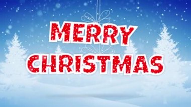 Merry Christmas mutlu yeni yıl tebrik bağ ile