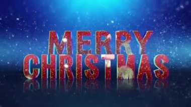 Merry Christmas mutlu yeni yıl tebrik ışıltı dolu