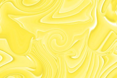 Sarı mermer desenli arka plan. Çeşitli amaçlar için şablon. Kahverengi ve beyaz dalgalı soyut illüstrasyon.