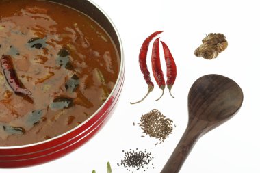 Sambar - Güney Hindistan baharatlı mercimek.