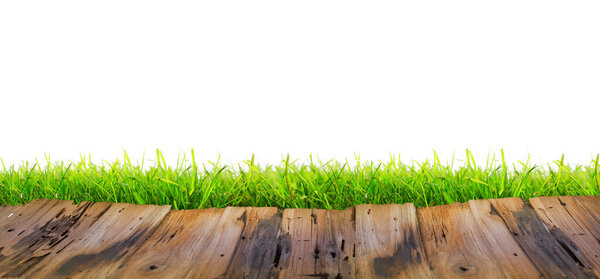 Rustic,vintage wooden table in beautiful nature landscape with bokeh.