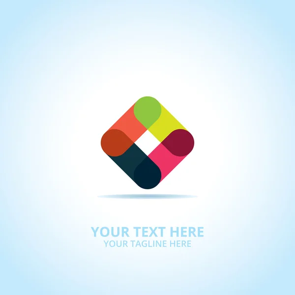 Abstract Community logo, ontwerpconcept, embleem, pictogram, platte logo-element voor sjabloon. — Stockvector