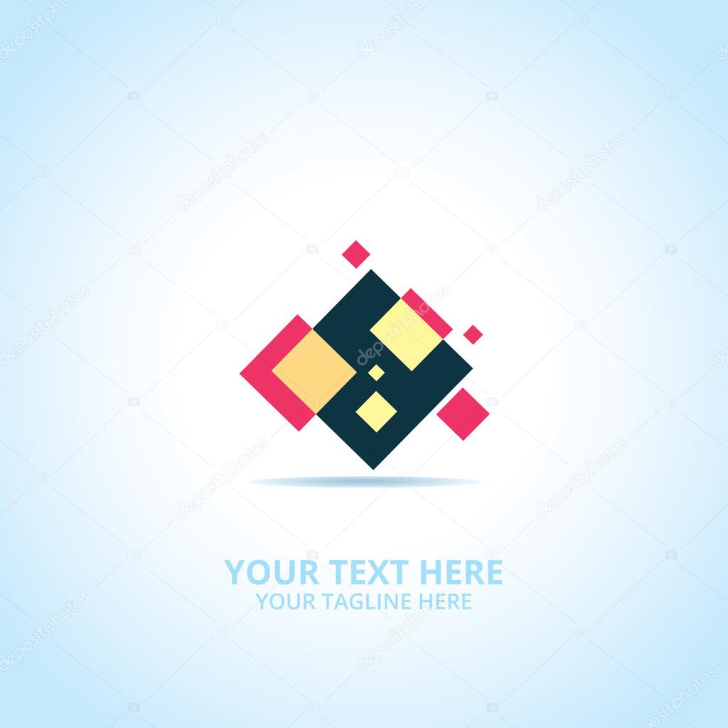 Abstract Creative Box logo, design concept, emblem, icon, flat logotype element for template.