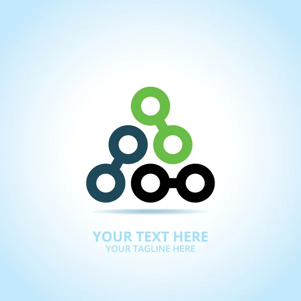 Logo technique abstrait, concept de design, emblème, icône, élément logotype plat pour modèle . — Image vectorielle
