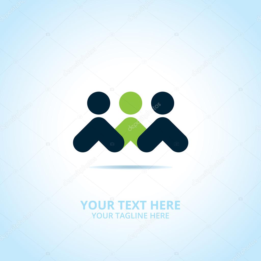Abstract support logo, design concept, emblem, icon, flat logotype element for template.