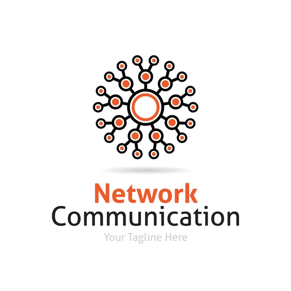 Network Communication Logo — Stock Vector