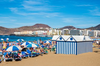 Las Canteras plajı. Las Palmas. Büyük Kanarya Adası. İspanya