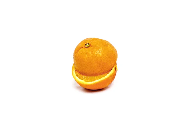 Orange cut in half — Stock Photo, Image