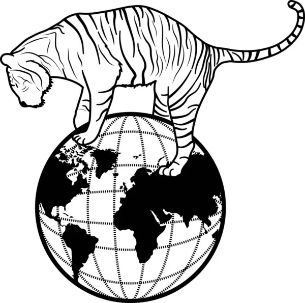   Kaplan logosu Dünya gezegeninde duruyor.