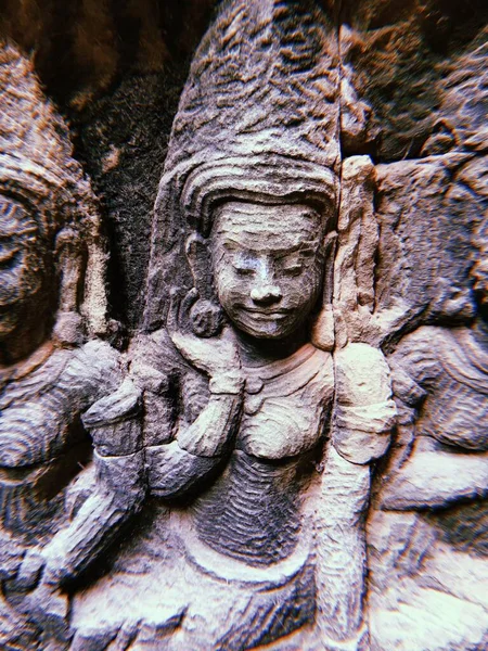 Gamla Gudar Angkor Wat Cambodia — Stockfoto