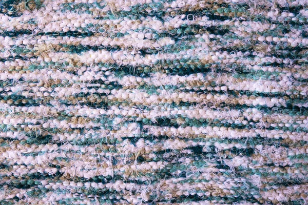 Background Multicolored Melange Horizontal Striped Fabric Woven Textile Texture — Stock Photo, Image